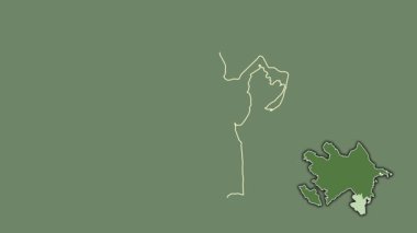 Lankaran - Azerbaycan bölgesi, boşaltılmış ve izole edilmiş. Uydu