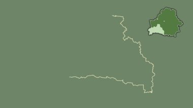 Brest - Belarus bölgesi, boşaltılmış ve izole edilmiş. Uydu