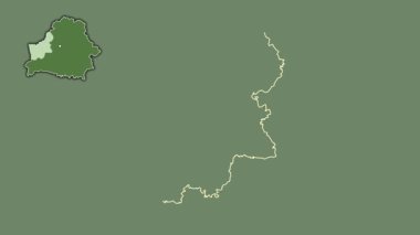 Hrodna - Belarus bölgesi, boşaltılmış ve izole edilmiş. Uydu