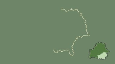Homyel - Belarus bölgesi, boşaltılmış ve izole edilmiş. Uydu