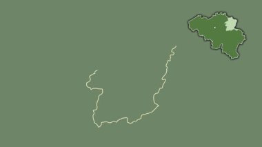 Limburg - Belçika ili, çıkarılmış ve izole edilmiş. Uydu