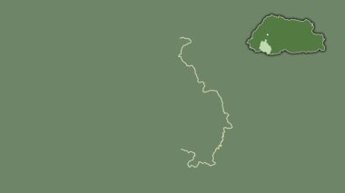 Chhukha - Butan bölgesi, boşaltılmış ve izole edilmiş. Uydu