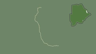 Botswana 'nın kuzeydoğu bölgesi, boşaltılmış ve izole edilmiş. Uydu