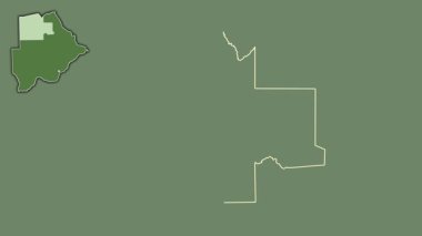 Botswana 'nın kuzeybatı bölgesi, boşaltılmış ve izole edilmiş. Uydu