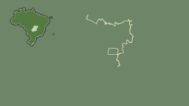 Goias - Brezilya eyaleti, dışlanmış ve izole edilmiş. Uydu