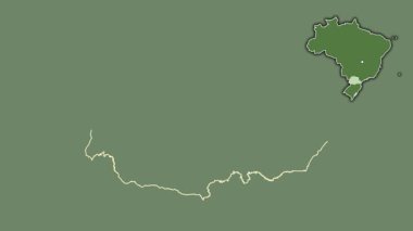 Parana - Brezilya eyaleti, dışlanmış ve izole edilmiş. Uydu