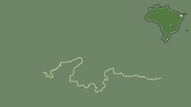 Rio Grande do Norte - Brezilya eyaleti, dışlanmış ve izole edilmiş. Uydu