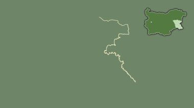 Burgaz - Bulgaristan ili, sürülmüş ve izole edilmiş. Uydu