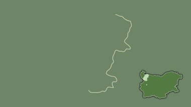 Montana - Bulgaristan ili, sürülmüş ve izole edilmiş. Uydu