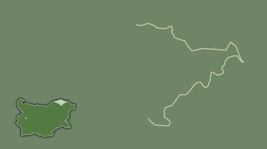 Silistra - Bulgaristan ili, boşaltılmış ve izole edilmiş. Uydu