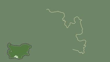 Smolyan - Bulgaristan ili, sürülmüş ve izole edilmiş. Uydu