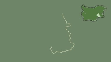 Yambol - Bulgaristan ili, sürülmüş ve izole edilmiş. Uydu