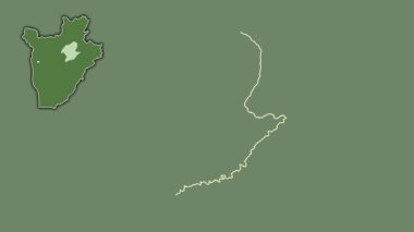 Karuzi - Burundi ili, boşaltılmış ve izole edilmiş. Uydu