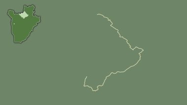 Ngozi - Burundi vilayeti, çıkarılmış ve izole edilmiş. Uydu