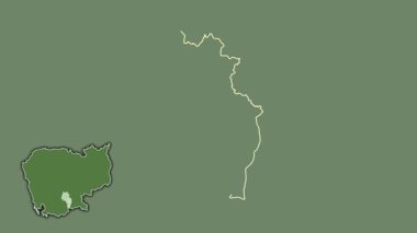 Kandal - Kamboçya vilayeti, çıkarılmış ve izole edilmiş. Uydu