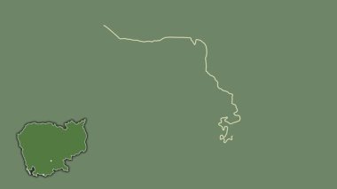 Kep - Kamboçya vilayeti, çıkarılmış ve izole edilmiş. Uydu