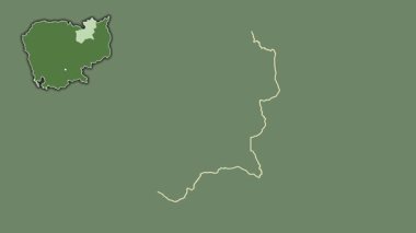 Stng Treng - Kamboçya vilayeti, çıkarıldı ve izole edildi. Uydu