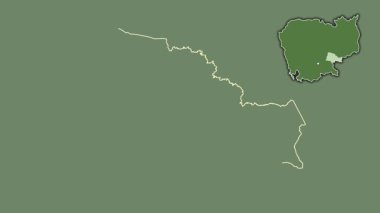 Tbong Khmum - Kamboçya vilayeti, dışlanmış ve izole edilmiş. Uydu