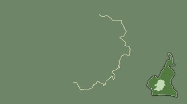 Merkez - Kamerun bölgesi, boşaltılmış ve izole edilmiş. Uydu