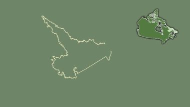 Newfoundland ve Labrador - Kanada eyaleti, boşaltılmış ve izole edilmiş. Uydu