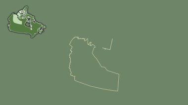 Kuzeybatı Toprakları - Kanada toprakları, çıkarılmış ve izole edilmiş. Uydu