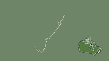 Nova Scotia, Kanada vilayeti, dışlanmış ve izole edilmiş. Uydu