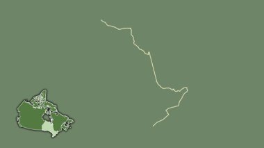 Ontario - Kanada vilayeti, boşaltılmış ve izole edilmiş. Uydu