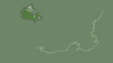 Prens Edward Adası - Kanada vilayeti, boşaltılmış ve izole edilmiş. Uydu