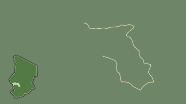 Hacı-Lamis - Çad bölgesi, boşaltılmış ve izole edilmiş. Uydu