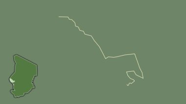 Çad bölgesi, boşaltılmış ve izole edilmiş. Uydu