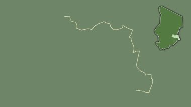 Sila - Çad bölgesi, boşaltılmış ve izole edilmiş. Uydu