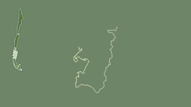 Aisen del General Carlos Ibanez del Campo - Şili bölgesi, sürüldü ve