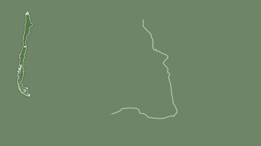 Arica y Parinacota - Şili bölgesi, boşaltılmış ve izole edilmiş. Uydu