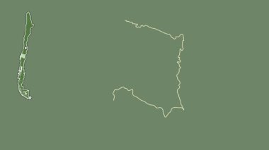 Bio-Biyoloji - Şili bölgesi, çıkarılmış ve izole edilmiş. Uydu