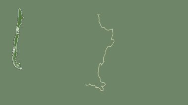 Coquimbo - Şili bölgesi, boşaltılmış ve izole edilmiş. Uydu