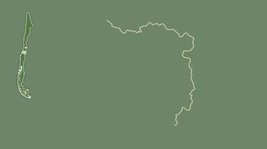 Maule - Şili bölgesi, boşaltılmış ve izole edilmiş. Uydu