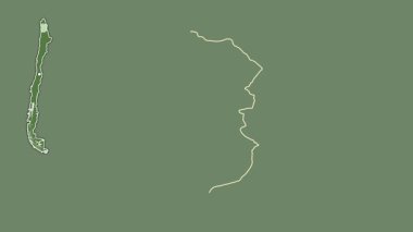 Tarapaca - Şili bölgesi, boşaltılmış ve izole edilmiş. Uydu