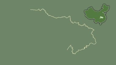 Hubei - Çin vilayeti, dışlanmış ve izole edilmiş. Uydu