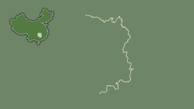 Hunan - Çin vilayeti, boşaltılmış ve izole edilmiş. Uydu