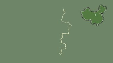 Ningxia Hui - Çin 'in özerk bölgesi, dışlanmış ve izole edilmiş. Uydu