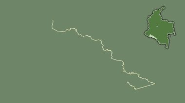 Putumayo - Kolombiya 'nın yoğunluğu, dışlanmış ve izole edilmiş. Uydu