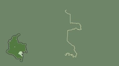 Vaupes - Kolombiya komiseri, dışlanmış ve izole edilmiş. Uydu