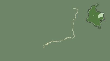 Vichada - Kolombiya komiseri, çıkarılmış ve izole edilmiş. Uydu