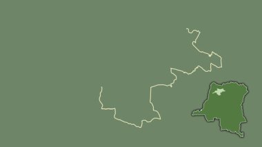 Mongala - Demokratik Kongo Cumhuriyeti ili, boşaltılmış ve izole edilmiş..