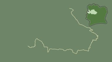 Woroba - Fildişi Sahili, boşaltılmış ve izole edilmiş. Uydu