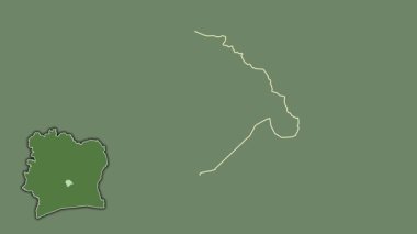 Yamoussoukro - Fildişi Sahili 'nin özerk bölgesi, boşaltılmış ve izole edilmiş..