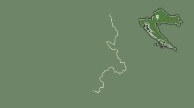 Grad Zagreb - Hırvatistan şehri, boşaltılmış ve izole edilmiş. Uydu