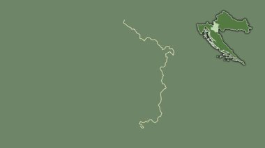 Karlovacka - Hırvatistan ilçesi, boşaltılmış ve izole edilmiş. Uydu