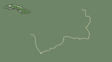 Artemisa, Küba, soyutlanmış ve dışlanmış. Uydu