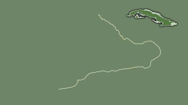 Guantanamo, Küba, dışlanmış ve izole edilmiş. Uydu